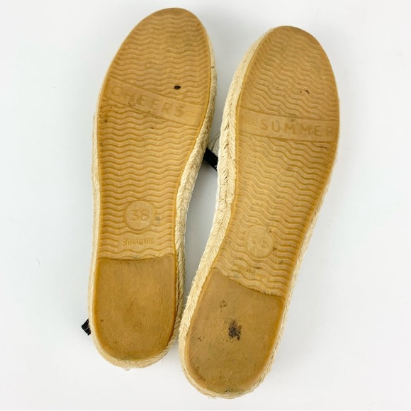 Soludos Lace Floral Sheer Slip On Espadrilles Sandals 38 - Picture 7 of 8